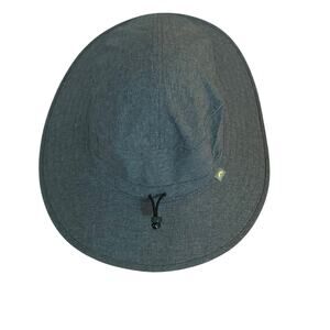 Solar Escape Gray Nylon Sun Hat One Size Adjustable Hiking Outdoors Casual